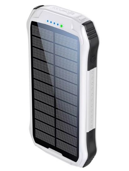 Bild von Solar Powerbank "Neutron", 10000mAh, weiß