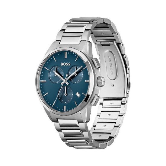 Bild von Chronograph "Dapper", 43 mm, edelstahl/türkis