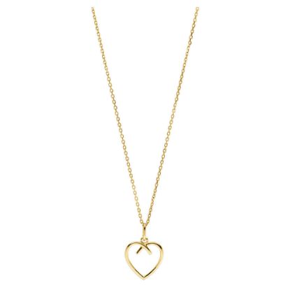 Bild von Collier "Eprise", Herzmotiv, 375 gold