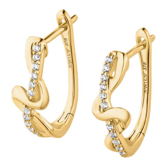 Bild von Echtgold Ohrring "Enrouler", 1,6 cm, 375 gold