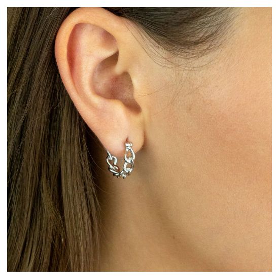 Bild von Creolen "VIVID CHAINS", 925 Sterlingsilber, silber