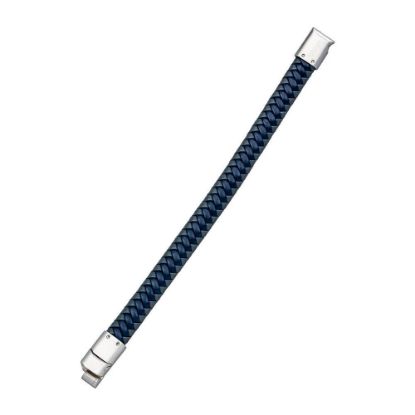 Bild von Armband "MIAMI-DAVID", blau-grau, L: 21 cm