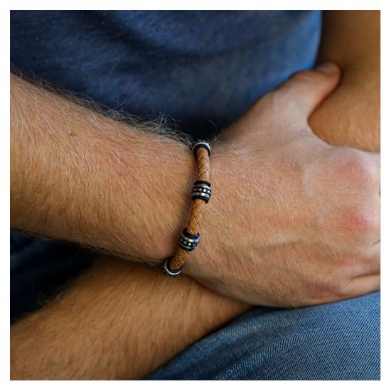 Bild von Armband "MADRID - FERNANDO", 22cm, braun