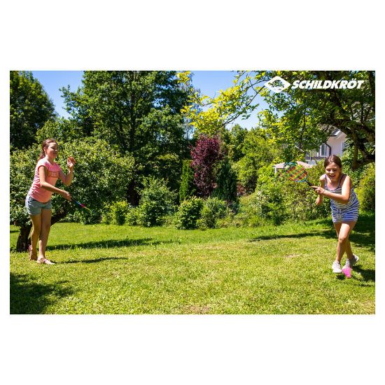 Bild von Federball Set "Junior", blau-gelb