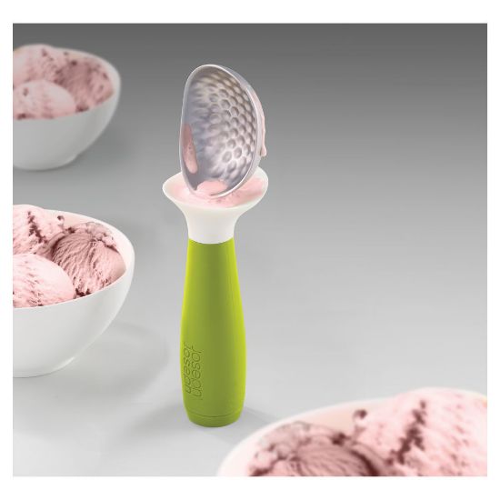 Bild von Eisportionierer "Dimple", grün/weiß