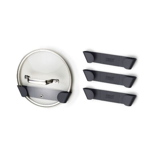 Bild von Topfdeckel-Halterungen "CupBoard Store", 4-tlg., grau