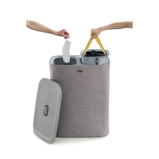 Bild von Wäschekorb "Tota", 90 Liter, grau