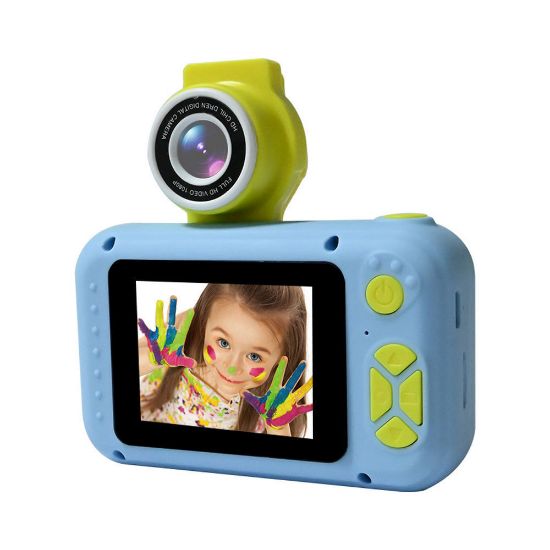 Bild von Kinder Digitalkamera mit Schwenkbarer Linse "KCA-1350", blau
