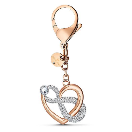 Bild von Anhänger "Infinite" Unendlichzeichen und Herz, Weiß