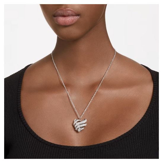 Bild von Halskette "Volta" Herz, Weiß