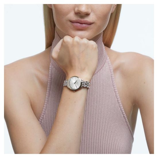 Bild von Quarzuhr "Attract Pavé" mit Metallarmband, Gold