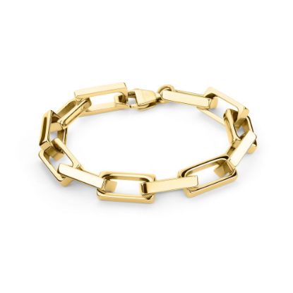 Bild von Armband "LJ-1083-B-21" aus Edelstahl, IP Gold