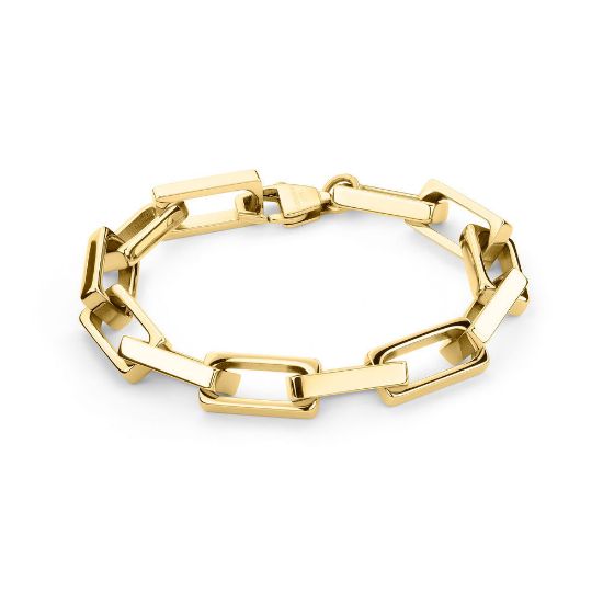 Bild von Armband "LJ-1083-B-21" aus Edelstahl, IP Gold