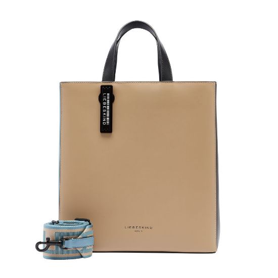 Bild von Handtasche "Paper Bag Tote M", sandstein/blau