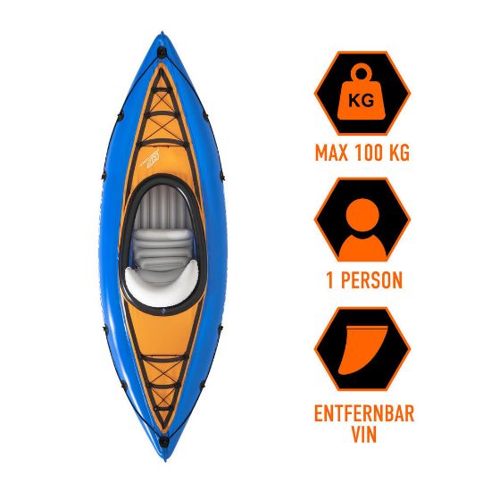 Bild von Aufblasbares Kajak "Hydro Force Cove Champion", 275 x 81 x 45 cm