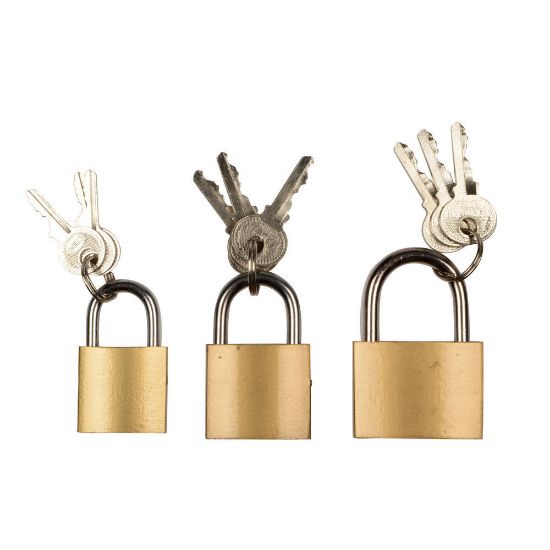 Bild von Vorhängeschloss-Set, 3 tlg.