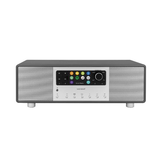 Bild von "PRIMUS" 2-Wege All-In-One Musiksystem mit Internetradio, integriertem Subwoofer, DAB+ und BT, Graphit matt