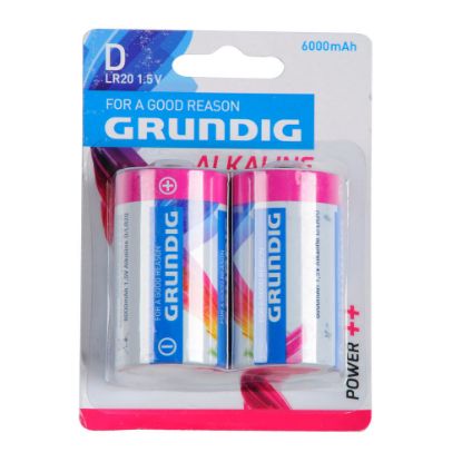Bild von Batterie Alkaline "D/LR20", 1,5V/6000 mAh, 2 Stück