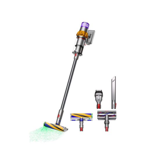 Bild von Akku-Stielsauger "V15 Detect Absolute Nickel", Satin Gelb/Glanz Nickel