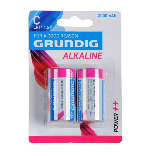 Bild von Batterie Alkaline "C/LR14", 1,5V/3000 mAh, 2 Stück