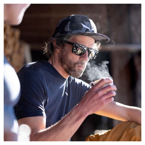 Bild von "Puez Camou Flat Cap", grey camou