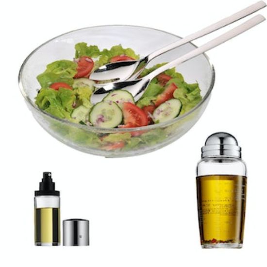 Bild von Salat-Set Taverno inkl. Salatdressing Shaker, Essig-/Ölsprüher