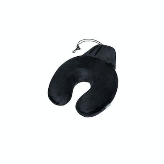 Bild von Kopf- und Nackenkissen mit Pouch und Memory Foam, schwarz