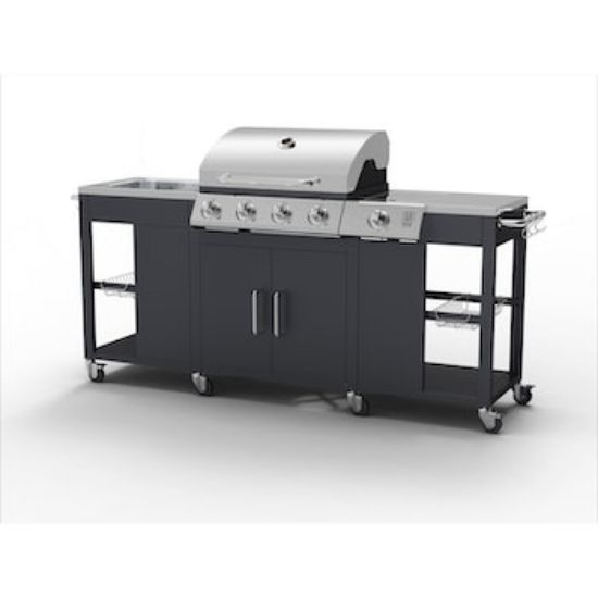 Bild von Outdoorküche mit Gasgrill Petersburg