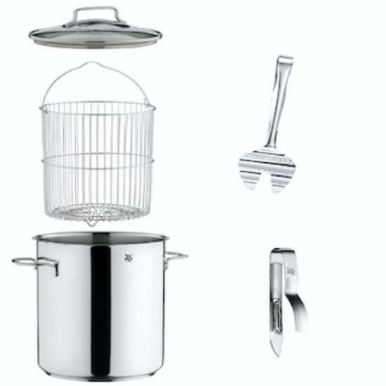 Bild von Set Spargeltopf, Spargelzange, Spargelschäler