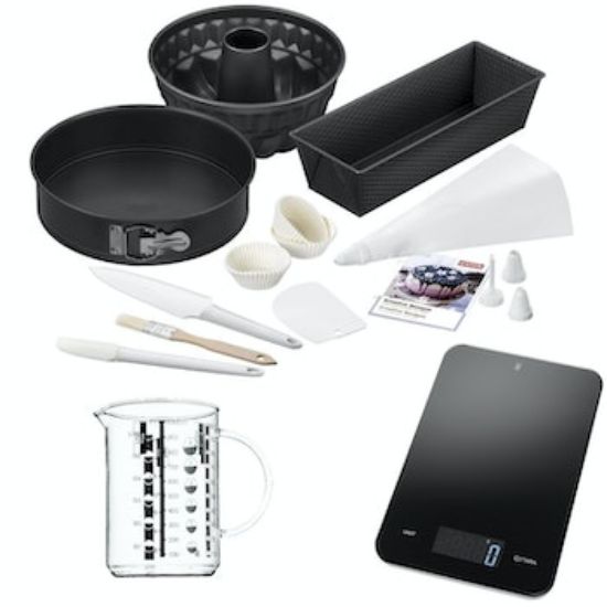 Bild von Backset 10-tlg. inkl. digitale Küchenwaage und Messbecher