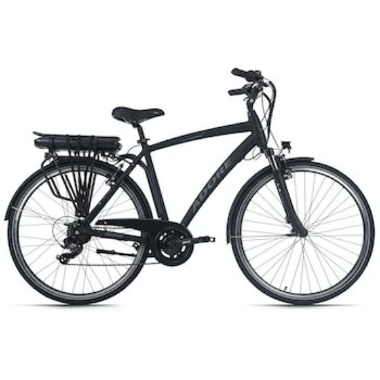 Bild von Alu City Herren Pedelec ADORE Versailles 28'' E-Bike schwarz 250 Watt Li-Ion 36V/10,4 Ah 7 Gänge