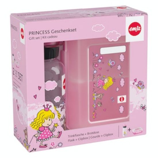 Bild von KIDS SET TRITAN Geschenkset Trinkflasche und VARIABOLO Clipbox Princess
